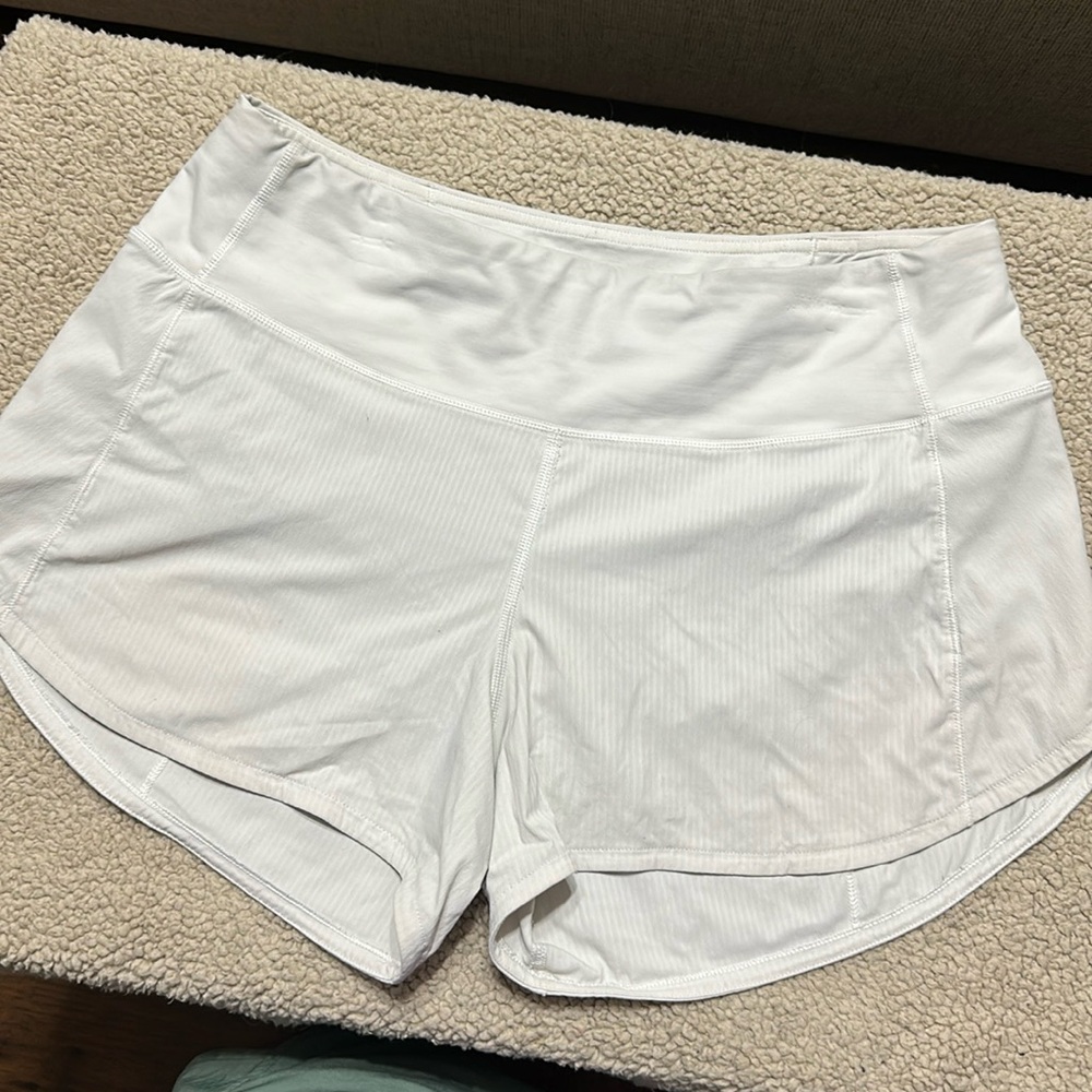 LULULEMON High-rise Speed Up Shorts - white 6 TALL